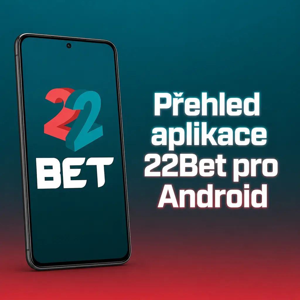 Náhled Android aplikace 22Bet se sázkami, kasinem a přehledem bonusů pro nové uživatele