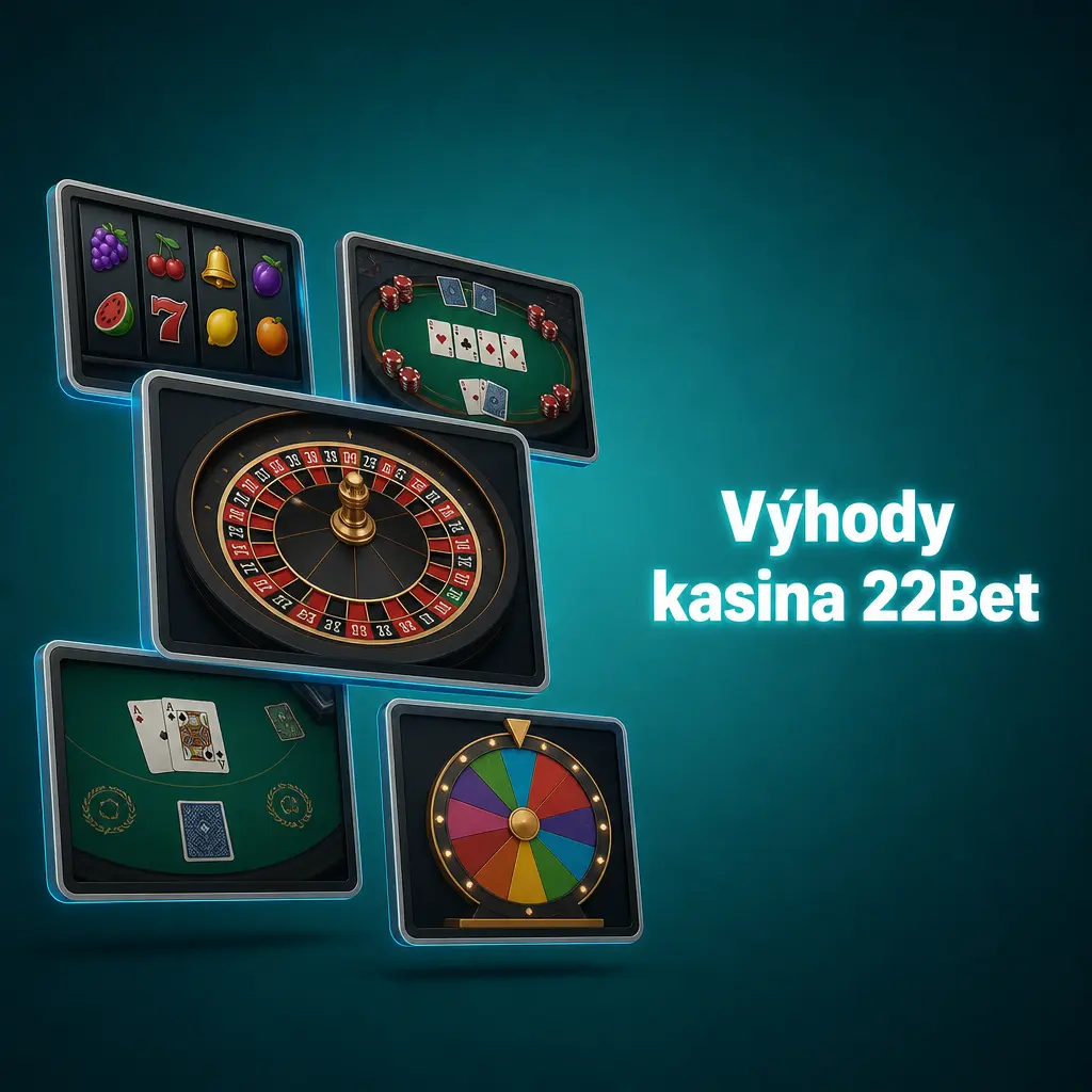 Výhody kasina 22Bet: licence Curaçao, podpora 24/7, demo sloty, cashback a výběry do 24 hodin